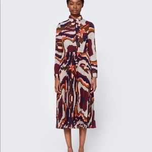 Farrow pleated dress NWT